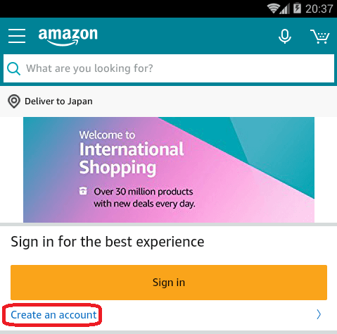 aa20 - アマゾンアメリカの商品を簡単購入！Amazonスマホ用ショッピングアプリで日本発送商品を探せる！使い方と買い方を徹底解説