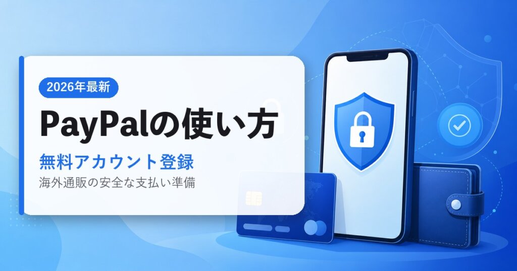 PayPalの使い方｜無料アカウント登録｜海外通販ガイド・2026年最新